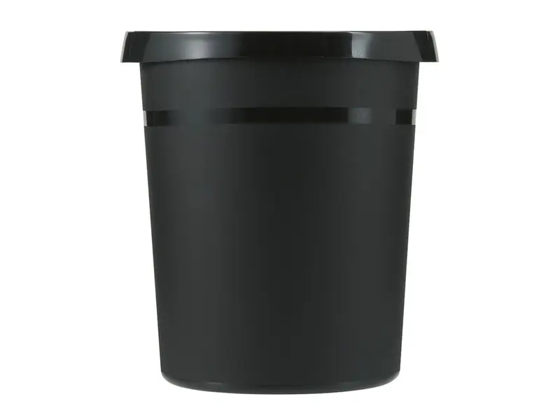 Afvalbak kunststof rond Ø312x350 mm 18 liter zwart