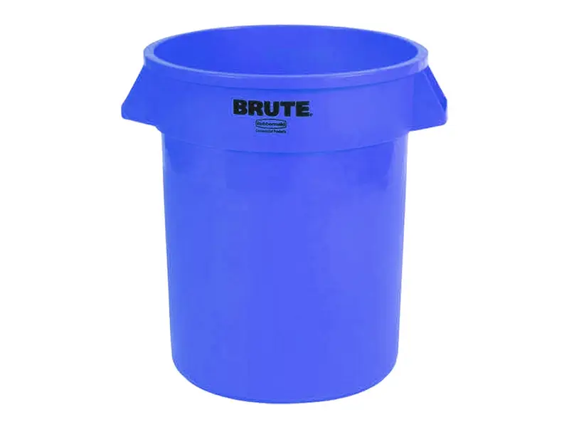 Container rond PE Brute blauw