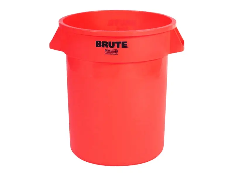Container rond PE Brute rood