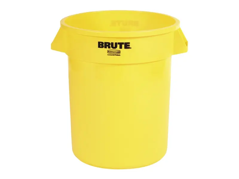Container rond PE Brute geel