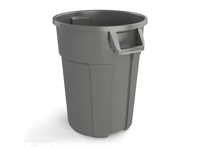 Afvalton cilindrisch LDPE Ø560x630 mm 85 liter blauw