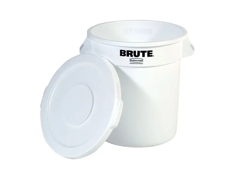 Deksel PE voor ronde Brute container wit