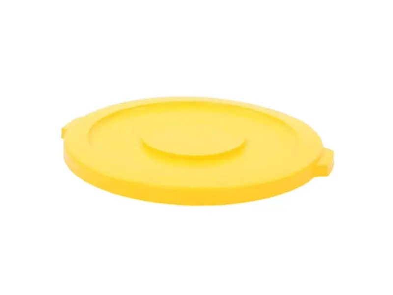 Deksel PE voor ronde Brute container geel