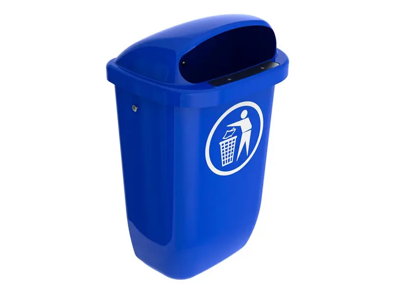 Afvalbak DIN-PK 50 liter blauw
