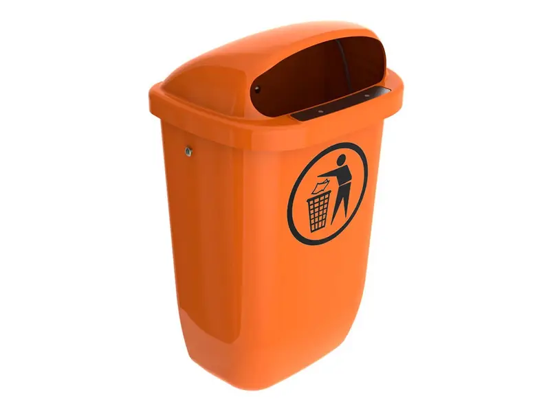 Afvalbak DIN-PK 50 liter oranje