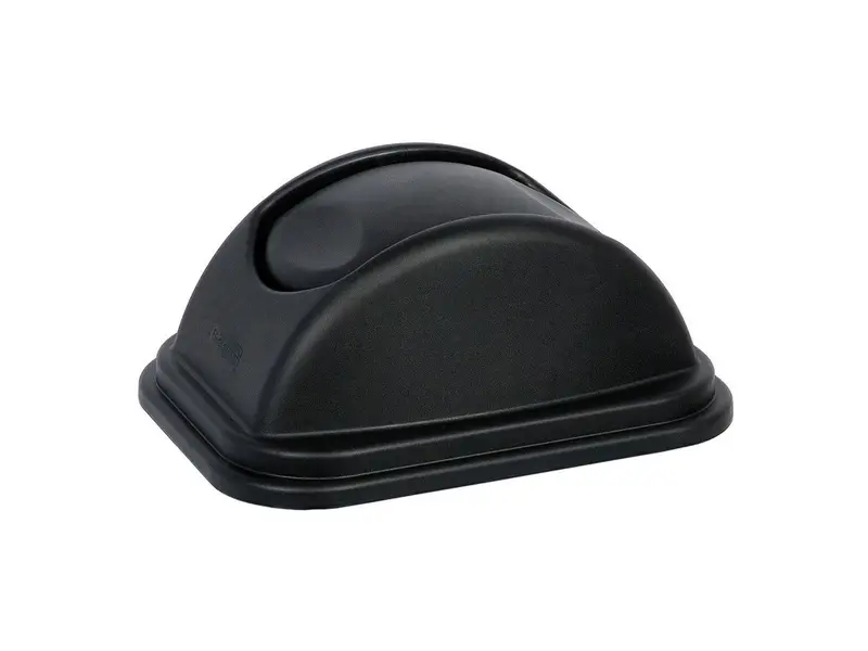Rubbermaid klepdeksel voor afvalbak rechthoekig 26,6 liter zwart
