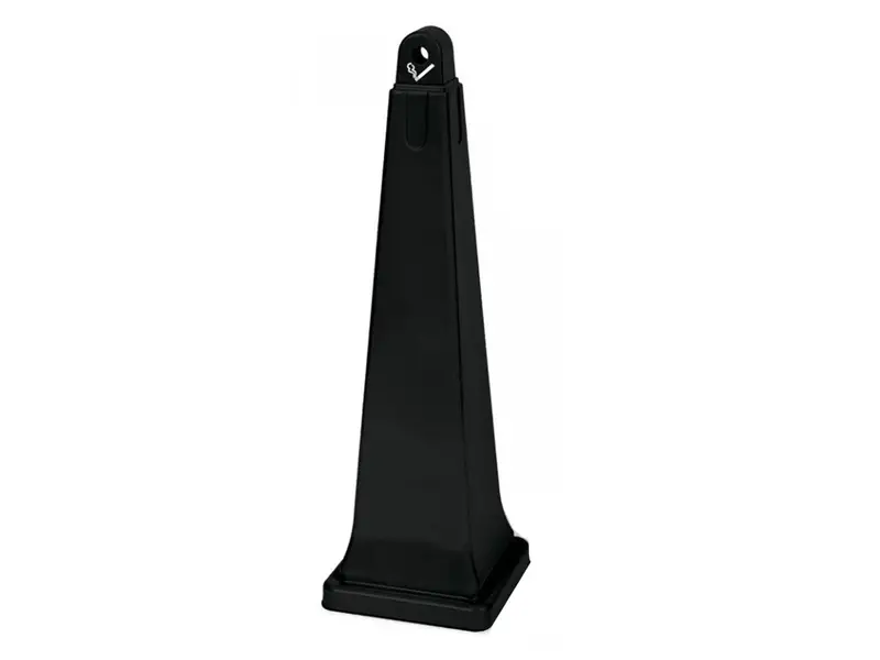 Asbak Rubbermaid Groundskeeper zwart