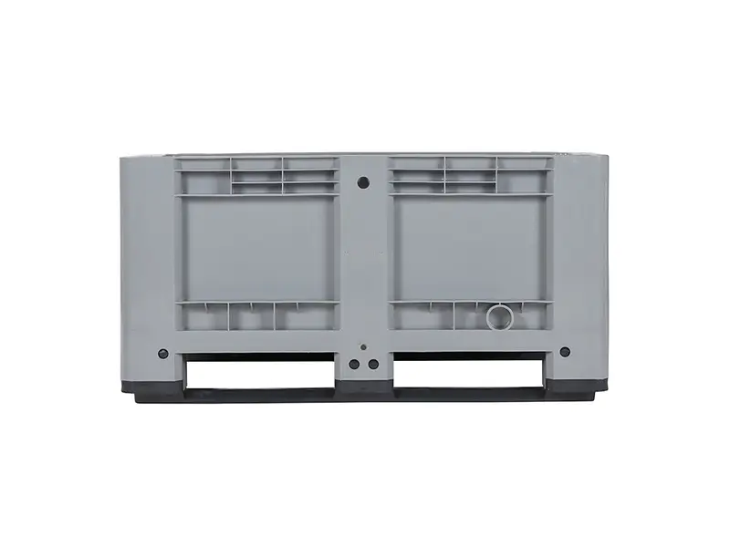 Palletbox 2 sledes 1200x800x600 mm 330 liter grijs