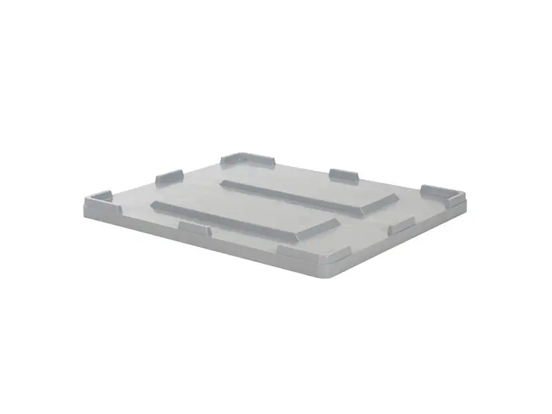 Oplegdeksel palletbox 1200x1000 mm grijs<linebreak>