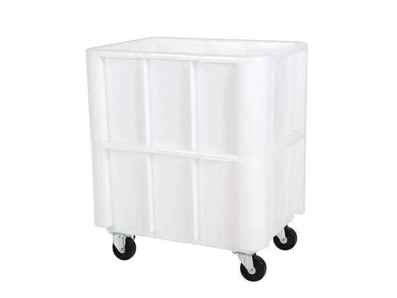 Stapelbak verrijdbaar Euronorm 800x600x550 mm 140 liter wit