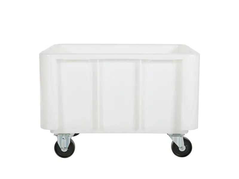 Stapelbak verrijdbaar Euronorm 800x600x550 mm 140 liter wit