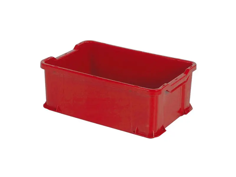Stapelbak Unibox Euronorm 600x400x225 mm 40 liter rood