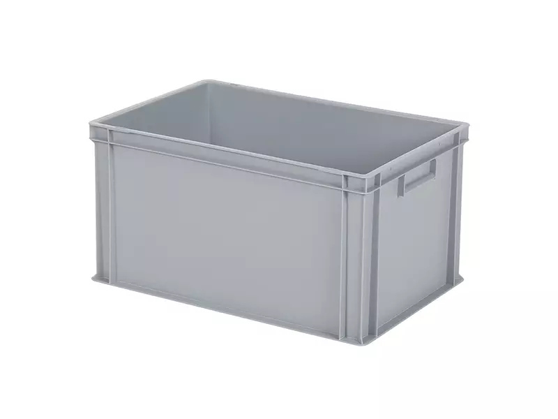 Stapelbak Euronorm 600x400x320 mm 64 liter grijs
