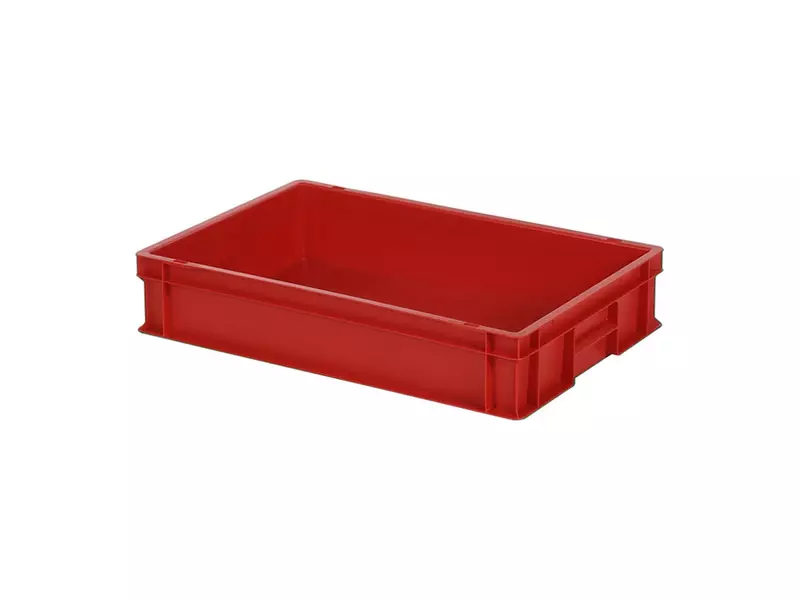 Stapelbak Euronorm 600x400x120 mm 23,2 liter rood