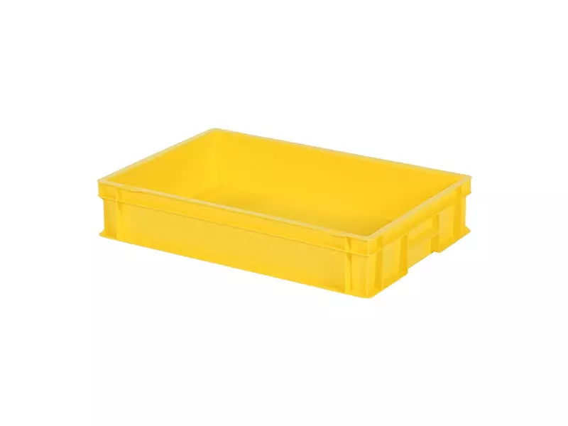 Stapelbak Euronorm 600x400x120 mm 23,2 liter geel