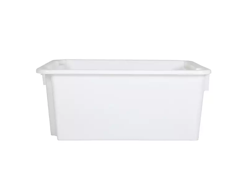Stapel-nestbare bak Euronorm 600x400x325 mm 50 liter wit
