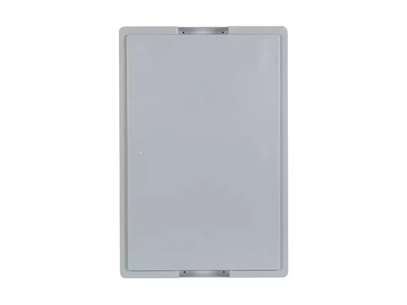 Stapelbak met deksel koffergreep 600x400x185 mm 33 liter grijs