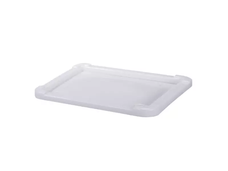Oplegdeksel voor stapelbak Euronorm 800x600 mm wit