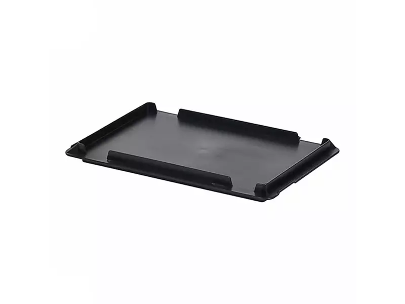 Schanierdeksel Euronorm voor stapelbak 300x200 mm zwart