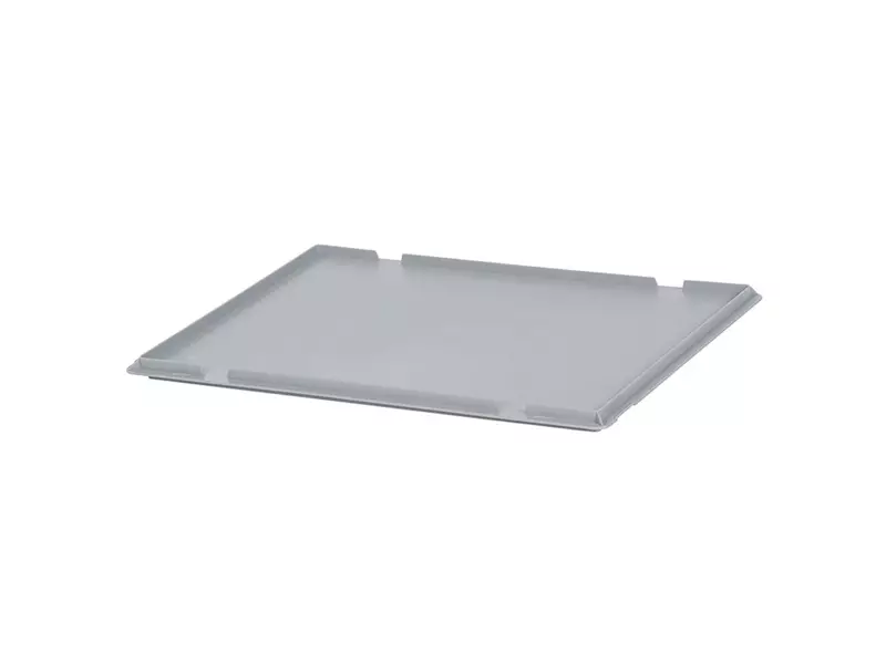 Schanierdeksel Euronorm voor stapelbak 600x400 mm grijs