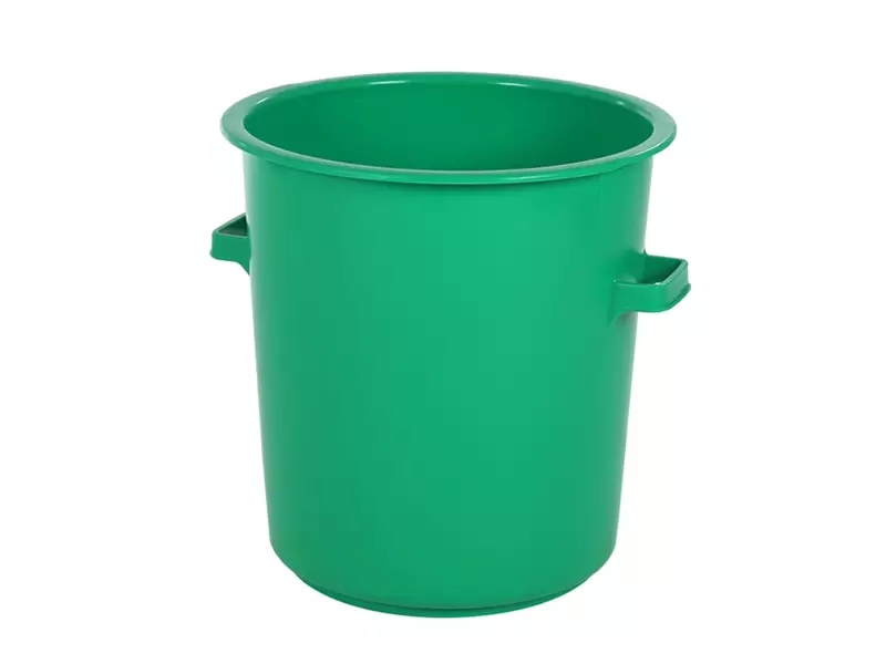 Ton heavy duty HDPE levensmiddelengeschikt 75 liter groen