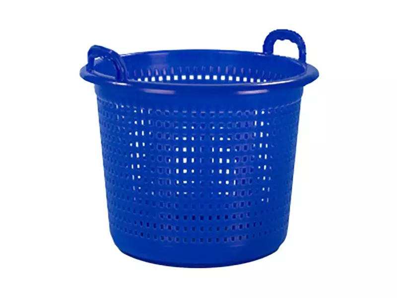 Industriemand geperforeerd HDPE ø480x360 mm 45 liter blauw