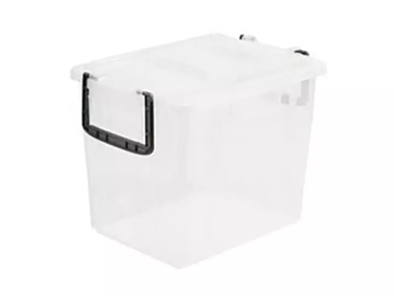 Voedingsbak 2 handgrepen PP 280x380x296 mm 20 liter transparant