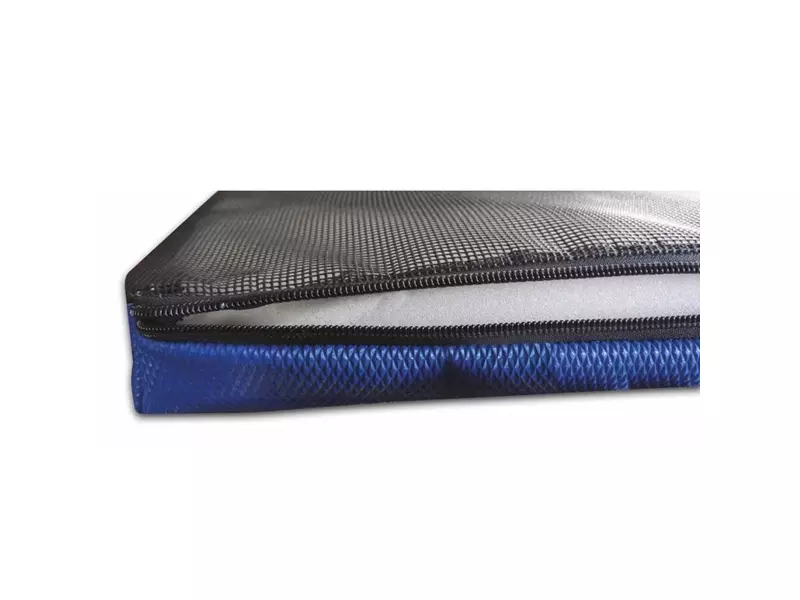 Desinfectiemat ZIP zwart-blauw