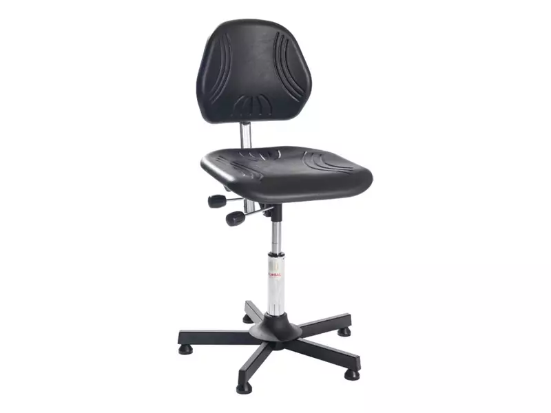 Werkstoel Comfort Low PU-schuim zwart
