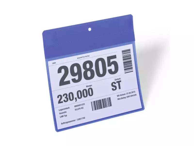 A5-documenthouder liggend magnetisch blauw