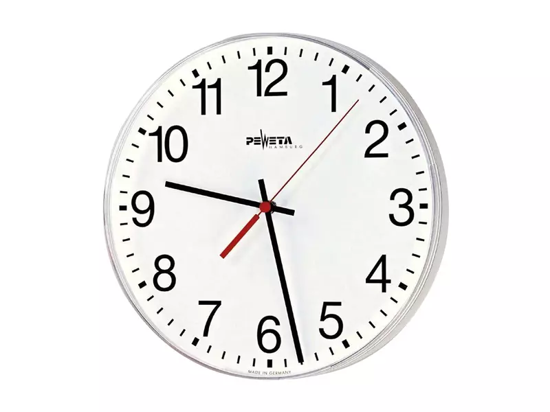Wandklok quartz batterij 1,5 V Peweta 270 met cijfers