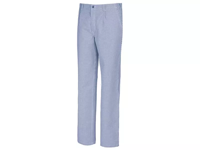 BP 1353-910-18 koks- en bakkersbroek met bandplooi blauw-wit