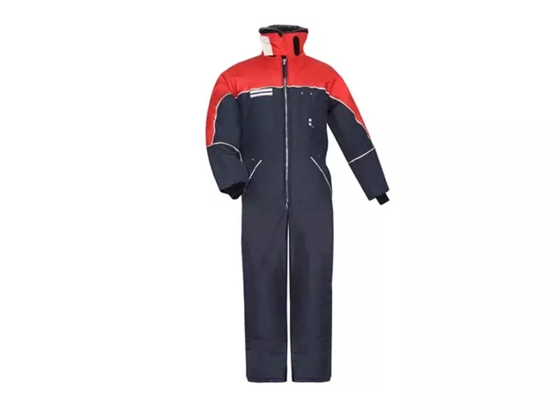 HB Tempex Comfort diepvriesoverall  marineblauw/rood