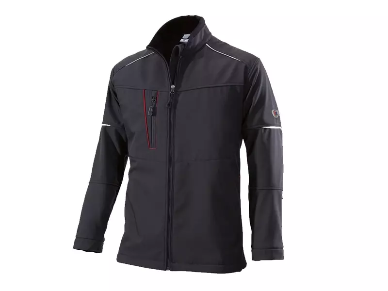 BP 1868-572-32 softshell jack zwart