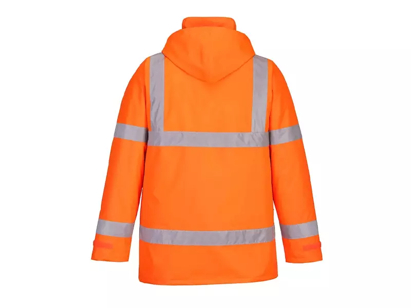 Portwest S460 Hi-Vis verkeersjack met capuchon fluo geel