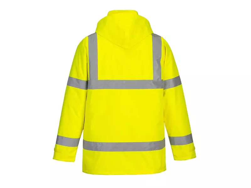 Portwest S460 Hi-Vis verkeersjack met capuchon fluo geel