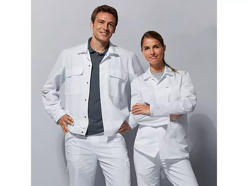 BP 1670-500-21 foodjas kort unisex wit