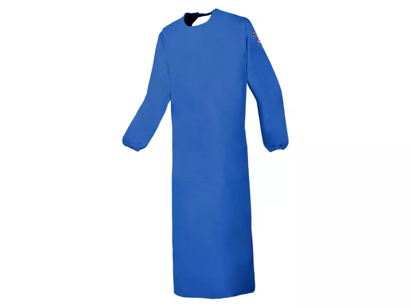 Sioen Boulogne 8133A2FK0 schort met mouwen korenblauw