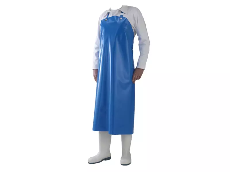 Manulatex Delta schort PU 300 mu blauw