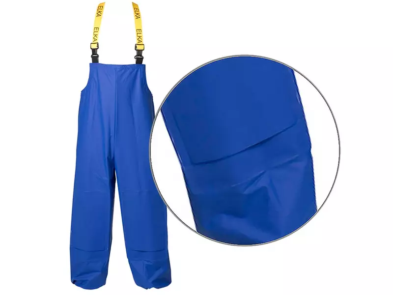 Elka Amerikaanse regenoverall PVC met knievakken korenblauw