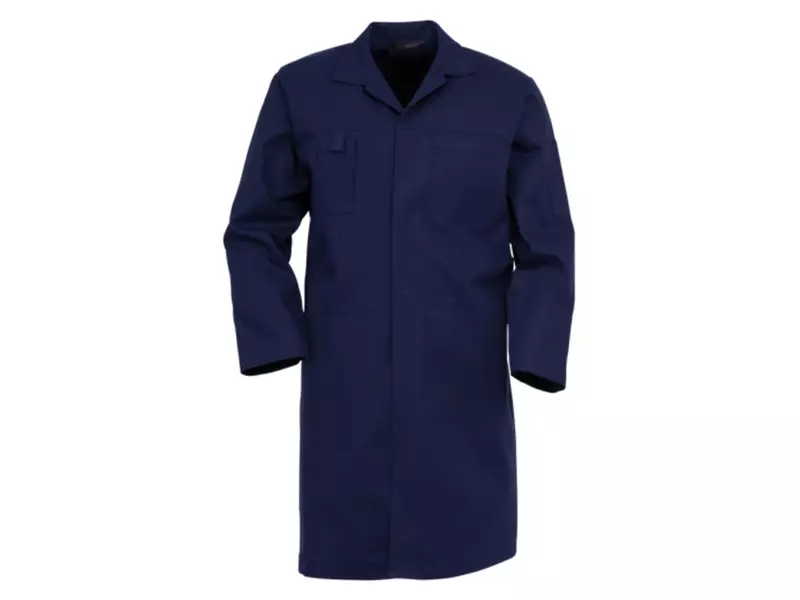 HaVeP 4023 stofjas lang model marineblauw