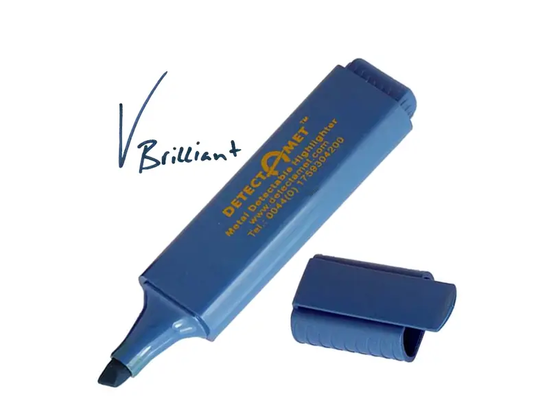Detectamet markeerstiften detecteerbaar fluorescerende inkt set 5 stuks