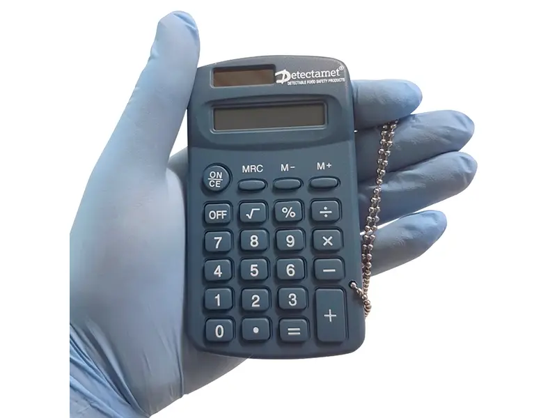 Rekenmachine handmodel zonne-energie met veiligheidsketting