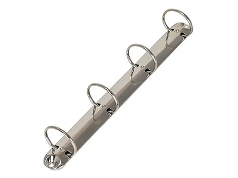 Ringbandmechanisme verchroomd 4-rings magnetisch blauw