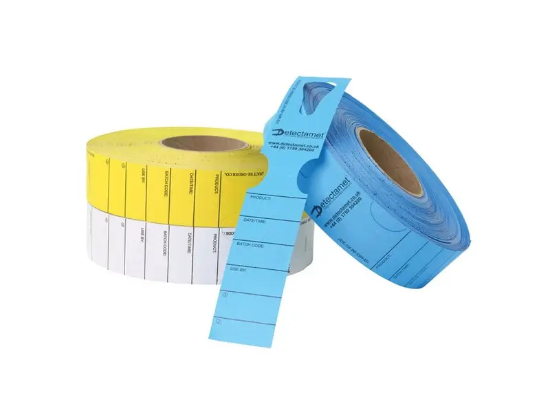 Label groot detecteerbaar 50x279 mm blauw