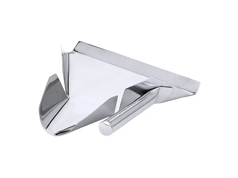 Frietschep met steel rechtshandig RVS 18/10 14x14 cm