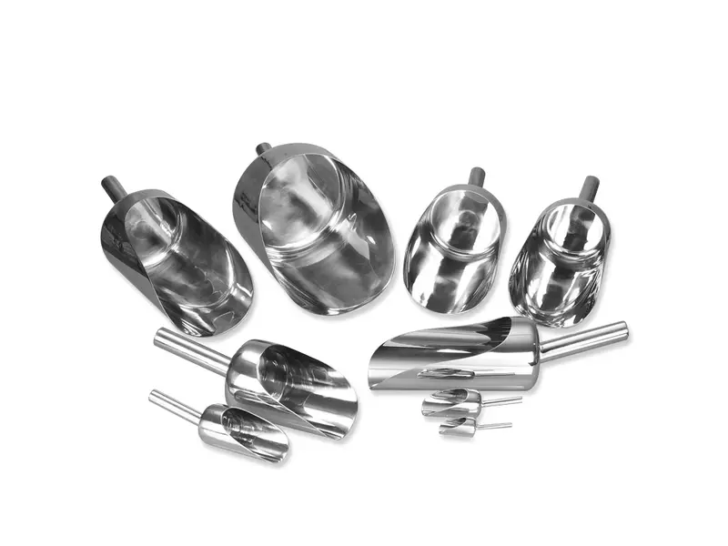 Burkle Pharmascoop RVS AISI 316 handschep afgerond 10 ml