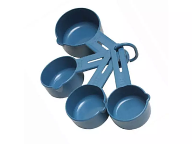 Maatbekers detecteerbaar 60-80-125-250 ml blauw
