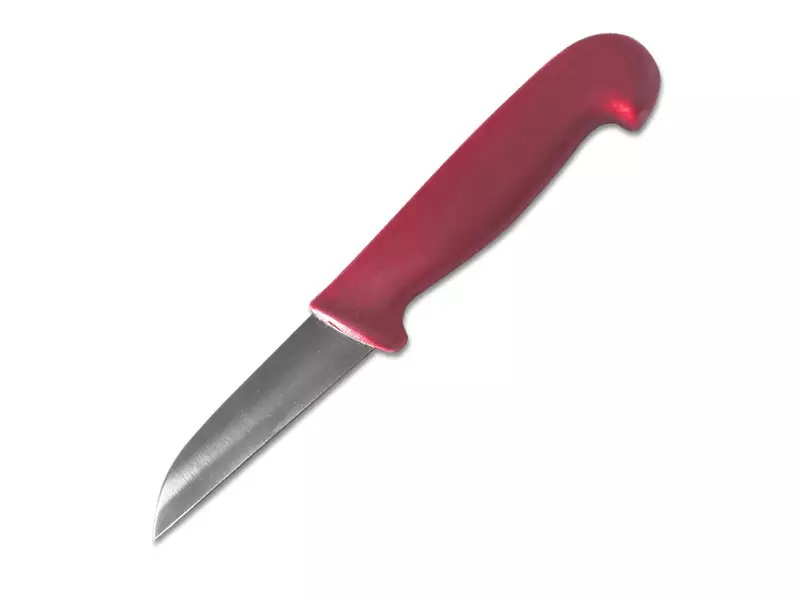 Groentemes detecteerbaar recht lemmet 9 cm rood