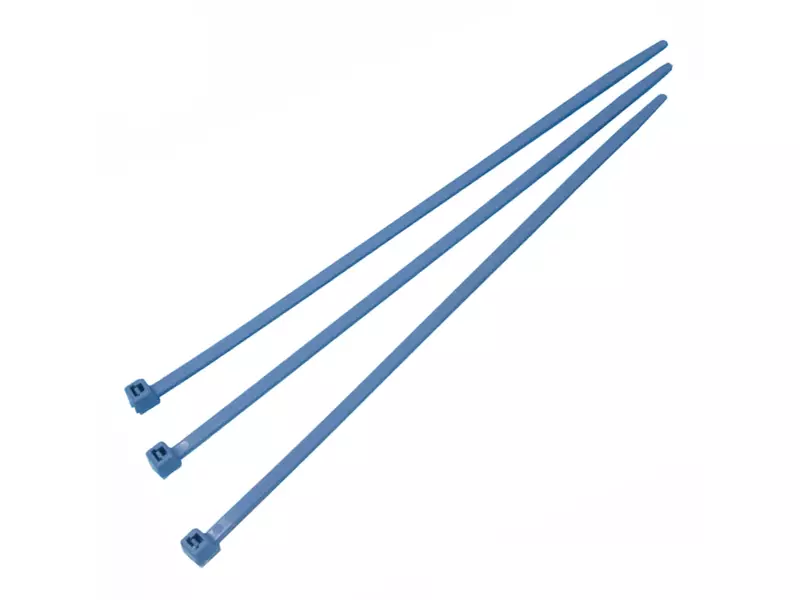 HellermannTyton 111-00937 PA66MP bundelband hersluitbaar detecteerbaar 250x4,6 mm blauw